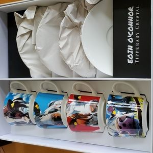 Eoin O Connor Set Of 4 Cappuccino Cups cows